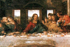 Detail From The Last Supper, Post Restoration By Leonardo Da Vinci